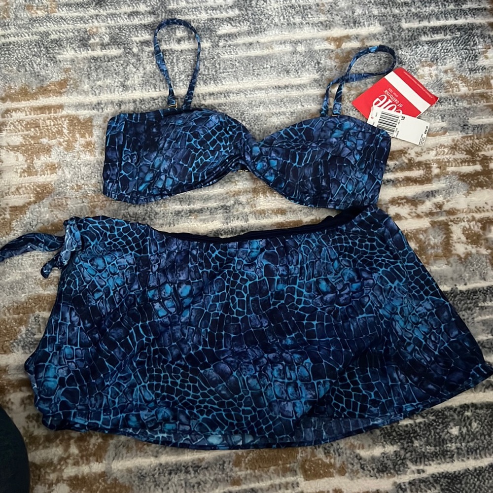 Plus Blue Bikini